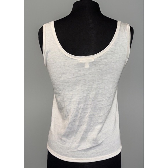 Love Fire Lace Overlay Tank Top Women's Large Ivory Hipster Cottagecore Fairy - Picture 2 of 11